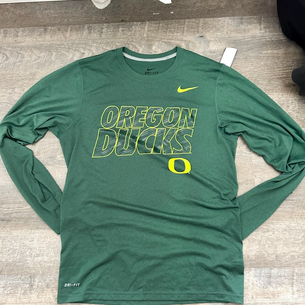 Nike Green Oregon Ducks Long Sleeve Tee